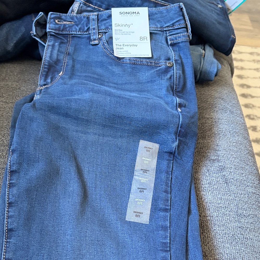 SONOMA Skinny The Everyday Jean - Dark Blue Denim - Picture 3 of 3